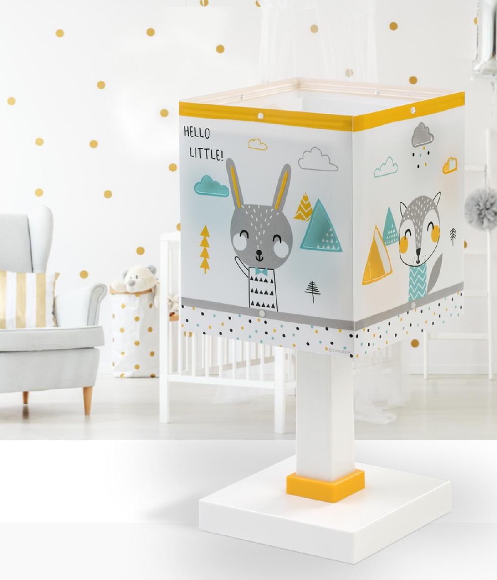 Dansi Lámpara de mesita infantil Hello Little animales bosque