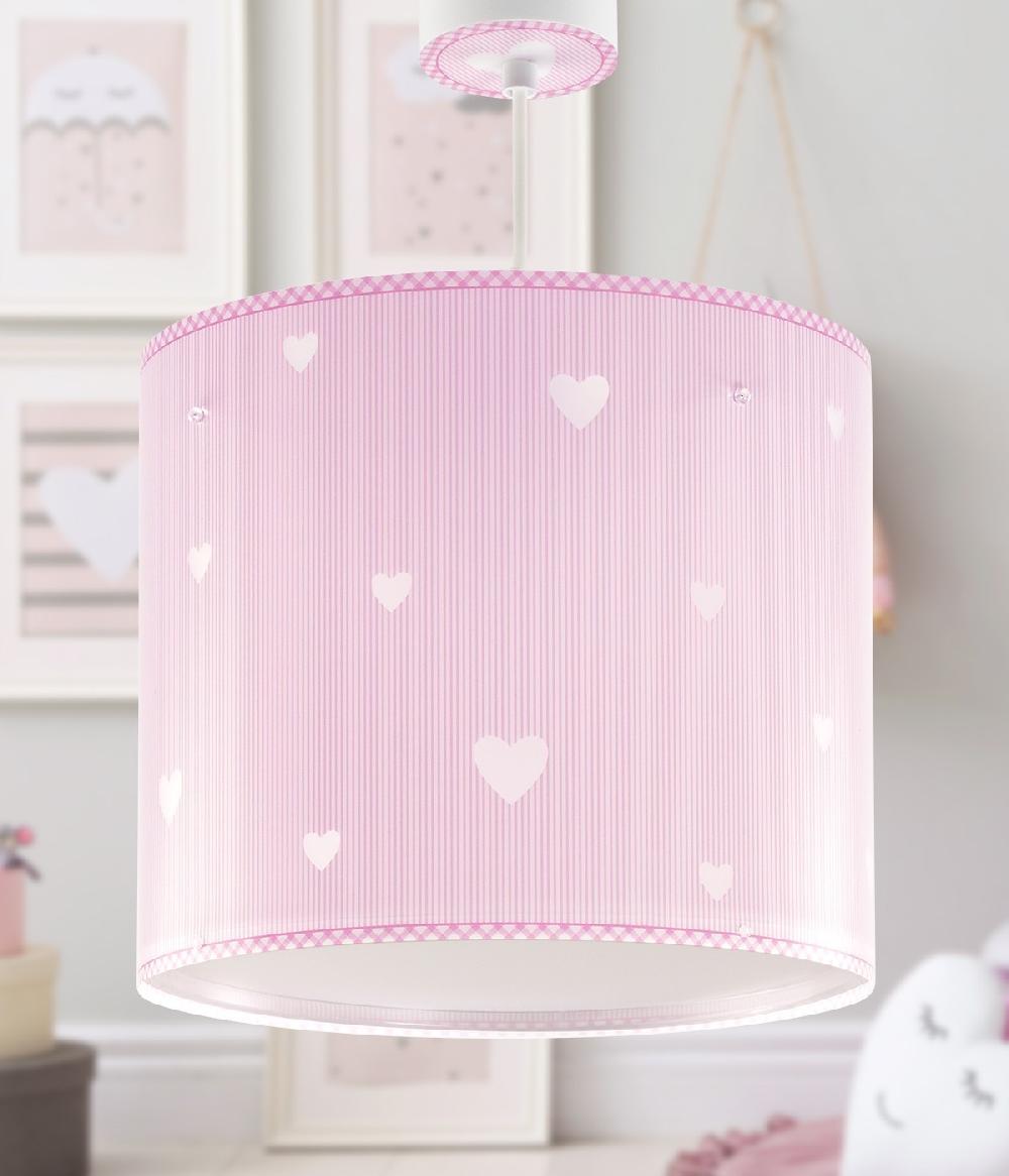 Dansi Lámpara de techo infantil Sweet Dreams Corazones rosa