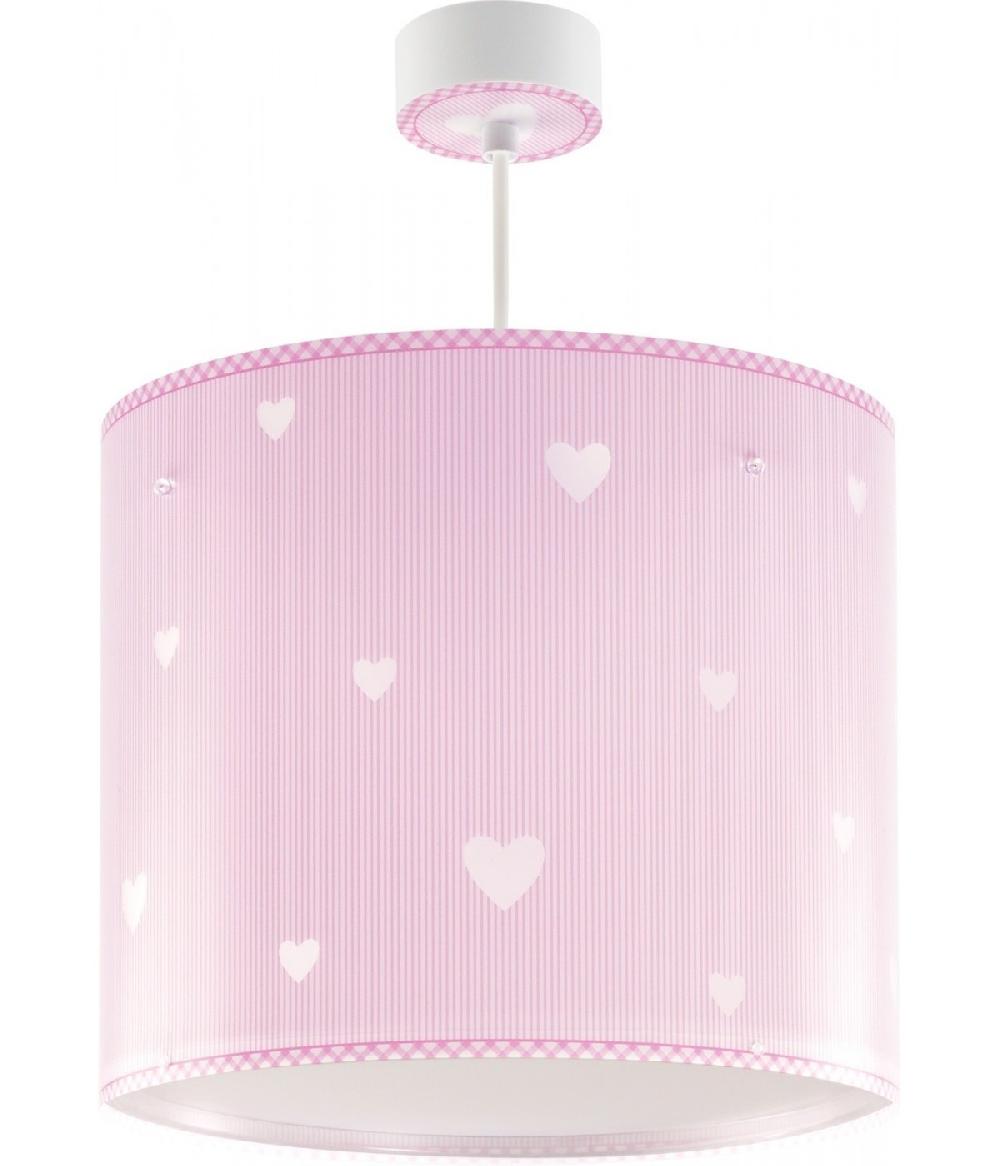 Dansi Lámpara de techo infantil Sweet Dreams Corazones rosa Últimos 3 días