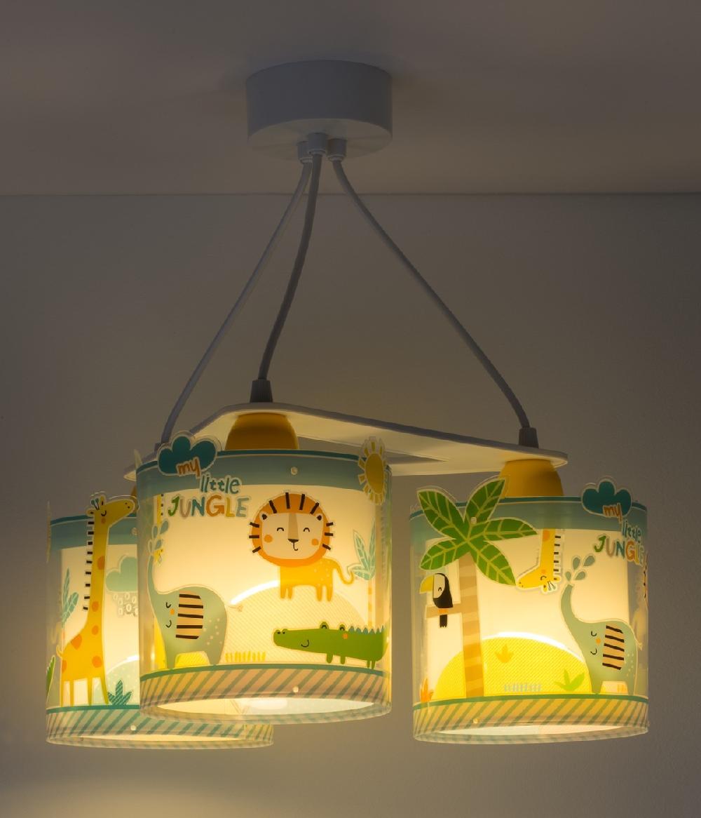 Dansi Lámpara de techo 3 luces infantil My Little Jungle Animeles Jungla Últimos 2 días