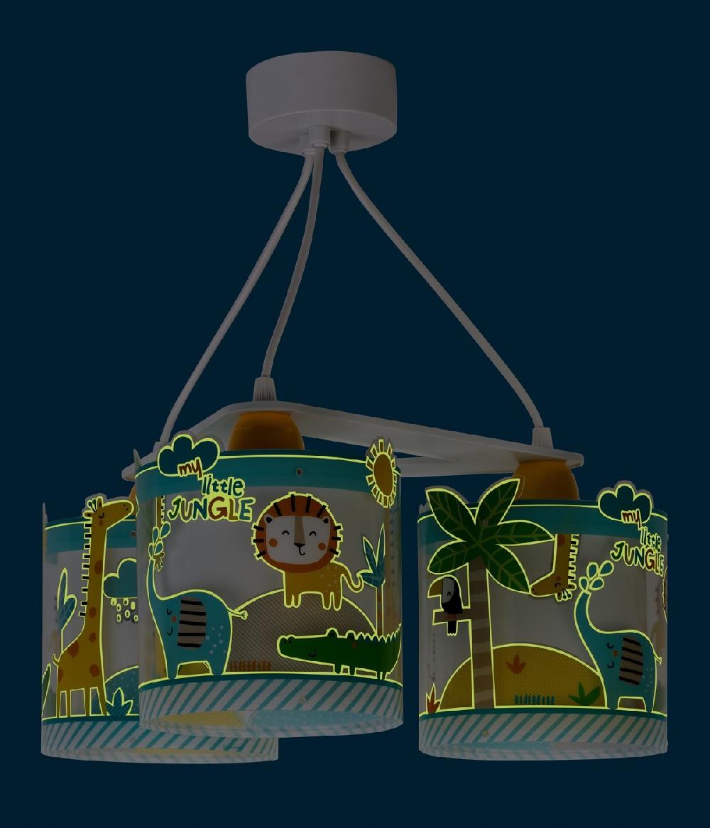 Dansi Lámpara de techo 3 luces infantil My Little Jungle Animeles Jungla Últimos 2 días