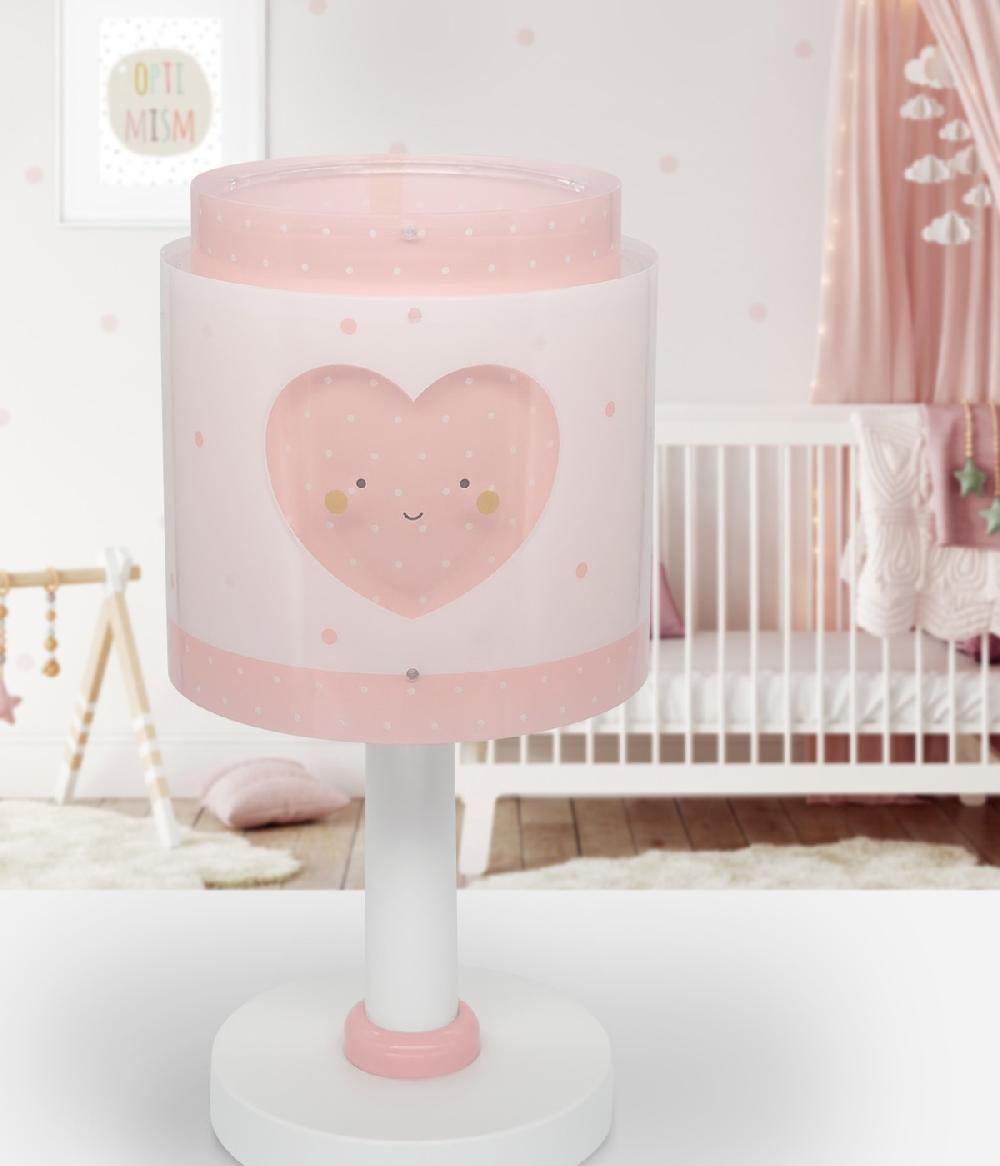 Dansi Lámpara de mesa infantil Baby Dreams Corazón rosa Precio de fábrica