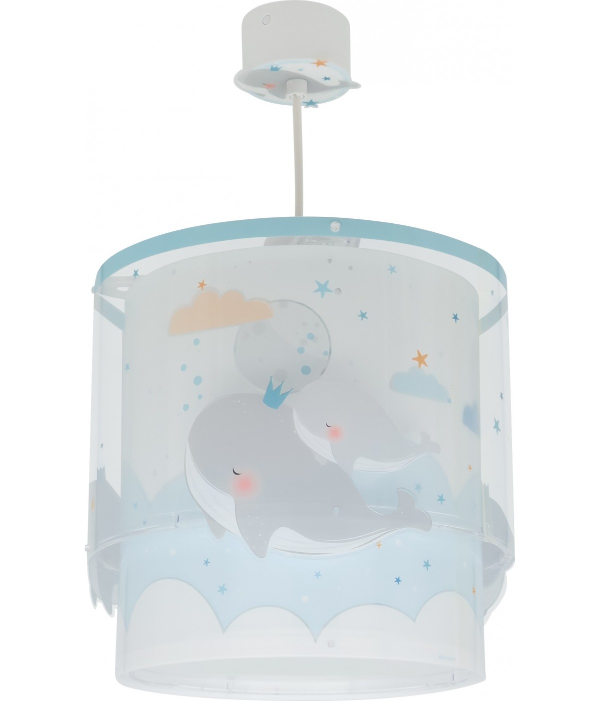 Dansi Lámpara de techo infantil Whale Dreams Ballenas azul Oferta especial de fábrica