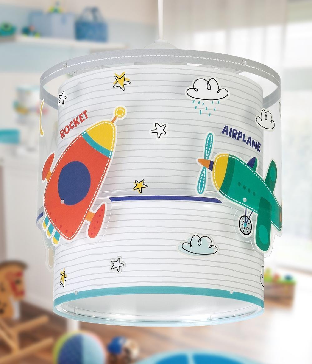 Dansi Lámpara de techo infantil Baby Travel aviones y coches
