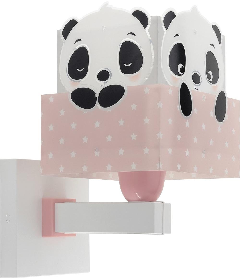 Dansi Aplique de pared infantil Panda rosa En oferta