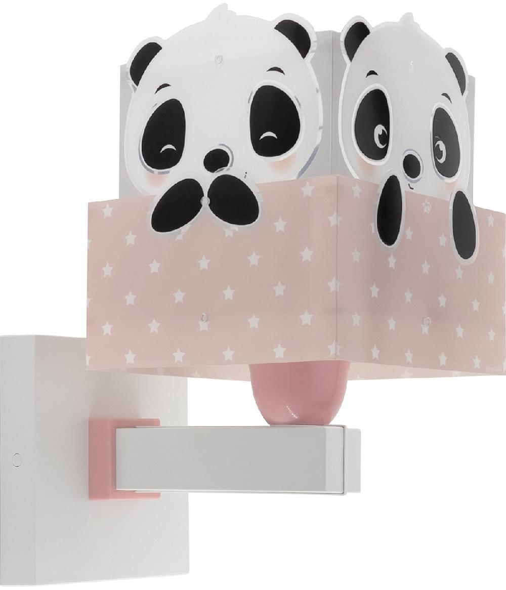 Dansi Aplique de pared infantil Panda rosa En oferta
