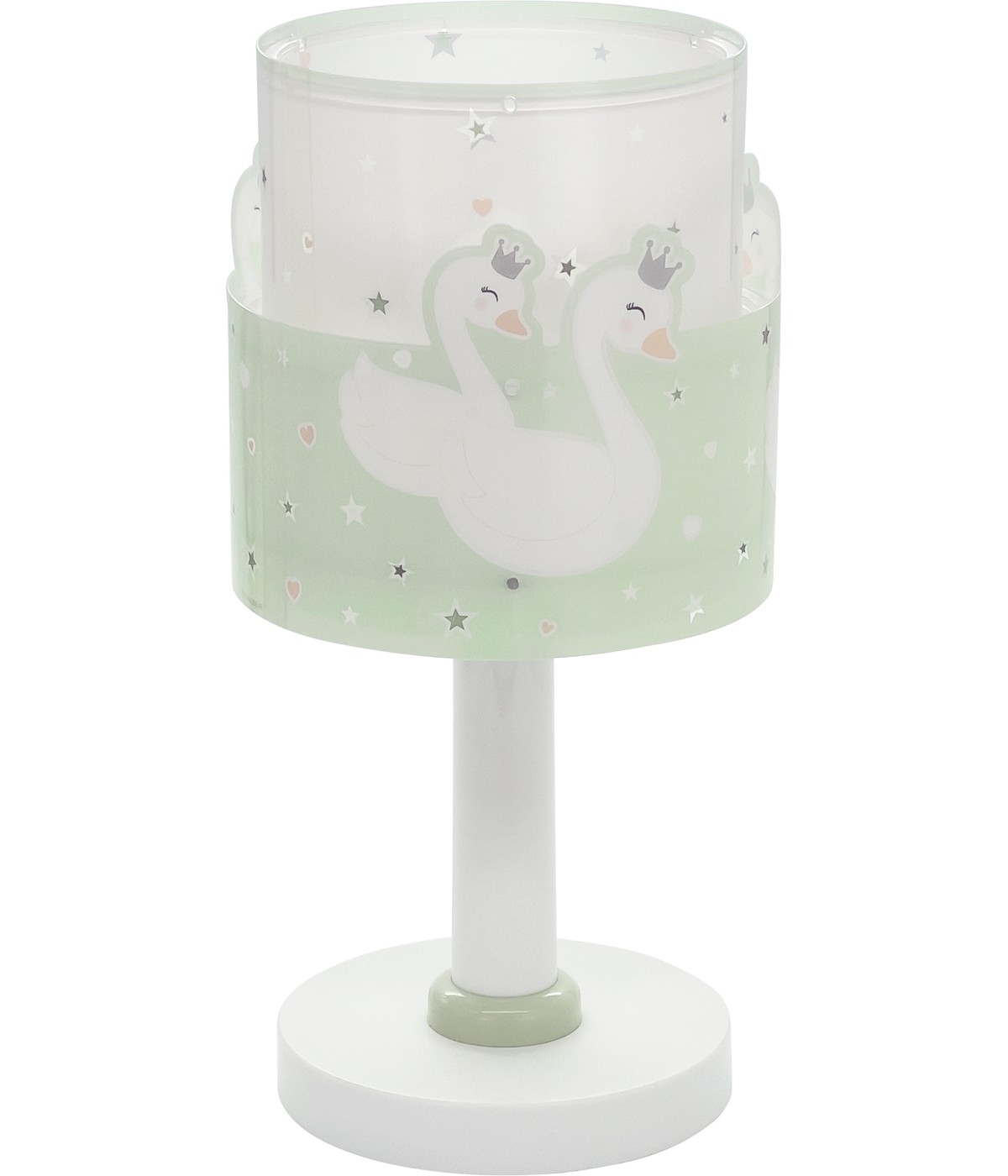 Dansi Lámpara de mesa infantil Sweet Love Cisnes Verde 2025