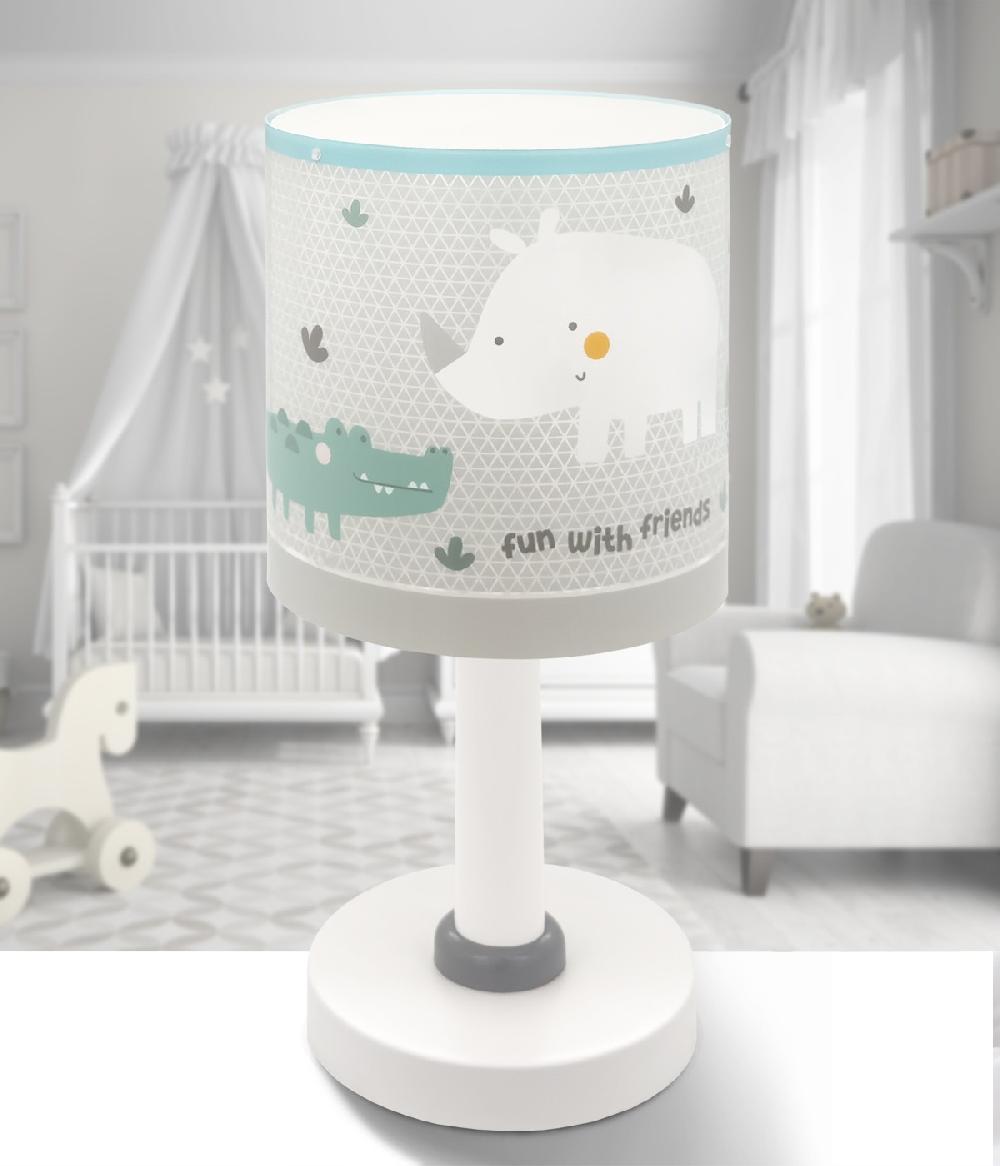 Dansi Lámpara de sobremesa infantil Rhino & Croco
