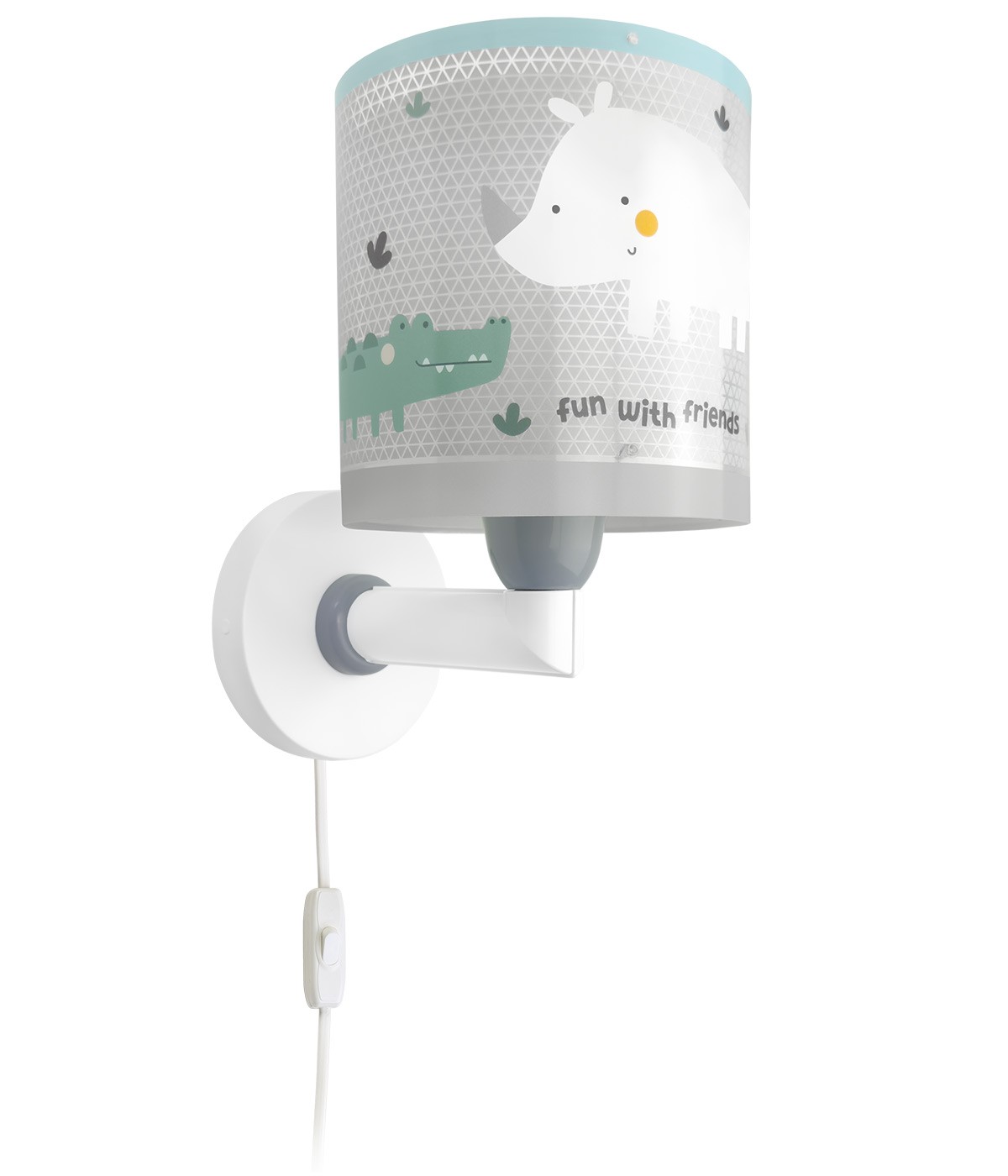 Dansi Aplique de pared infantil Rhino & Croco Tienda