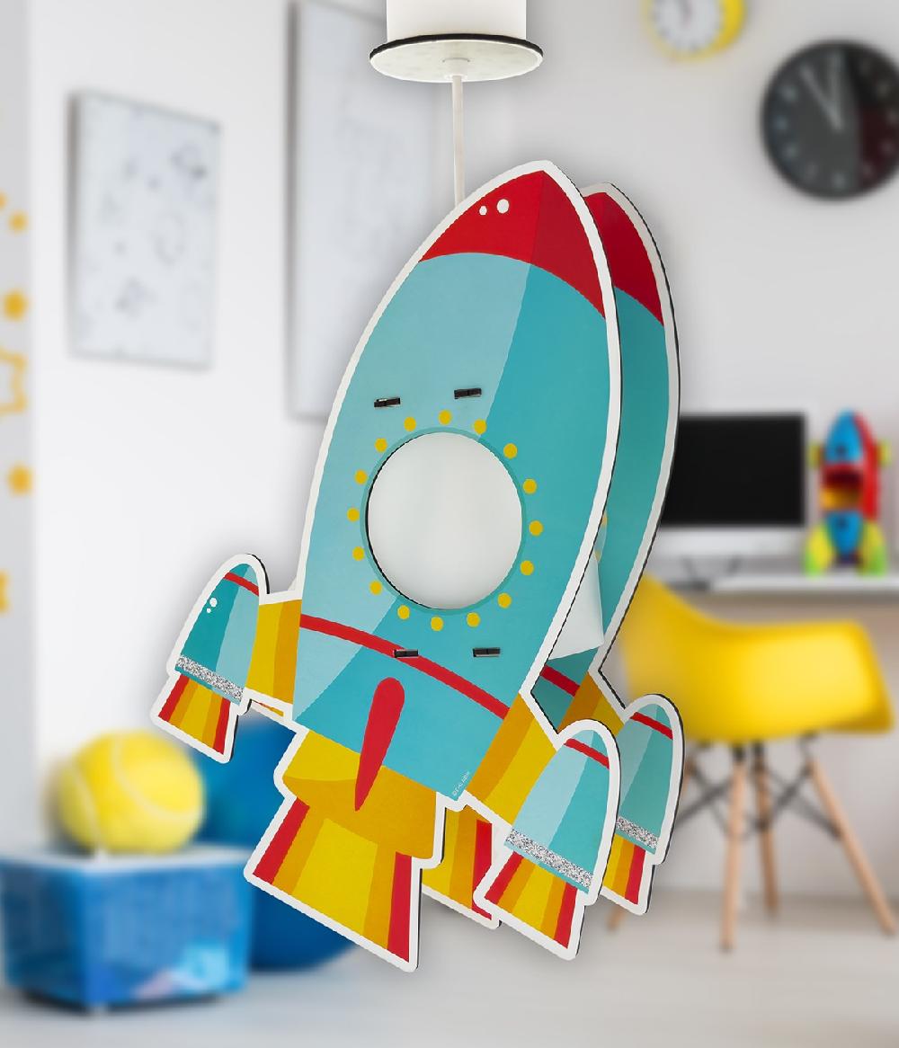 Dansi Lámpara de techo infantil Cohete Rocket - eco friendly Mejor oferta