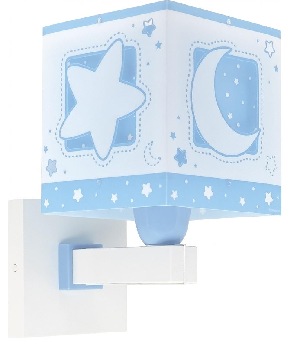 Dansi Aplique de pared infantil Moonlight Luna y Estrellas azul Envío gratis