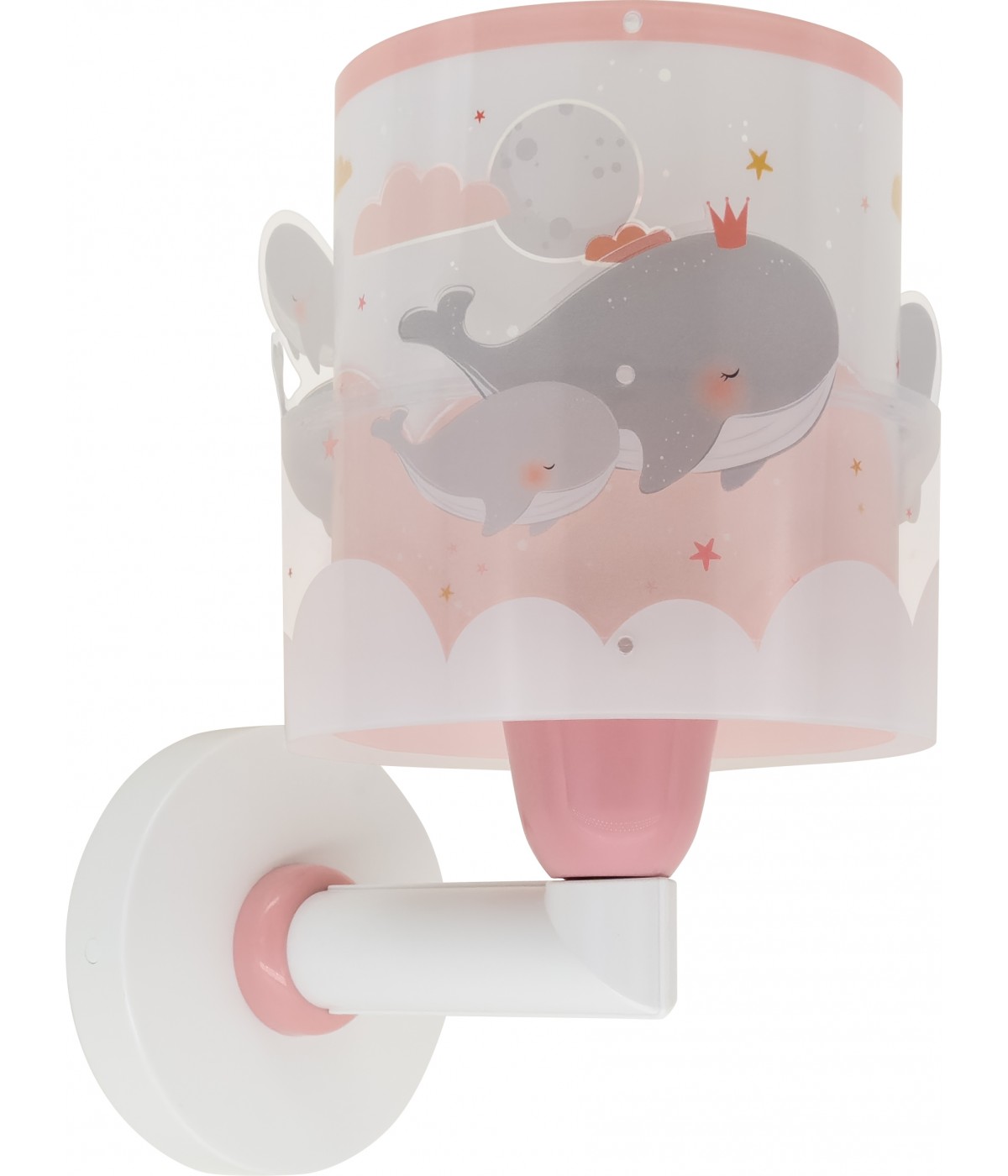 Dansi Aplique de pared infantil Whale Dreams Ballenas rosa ÚLTIMAS EDICIONES
