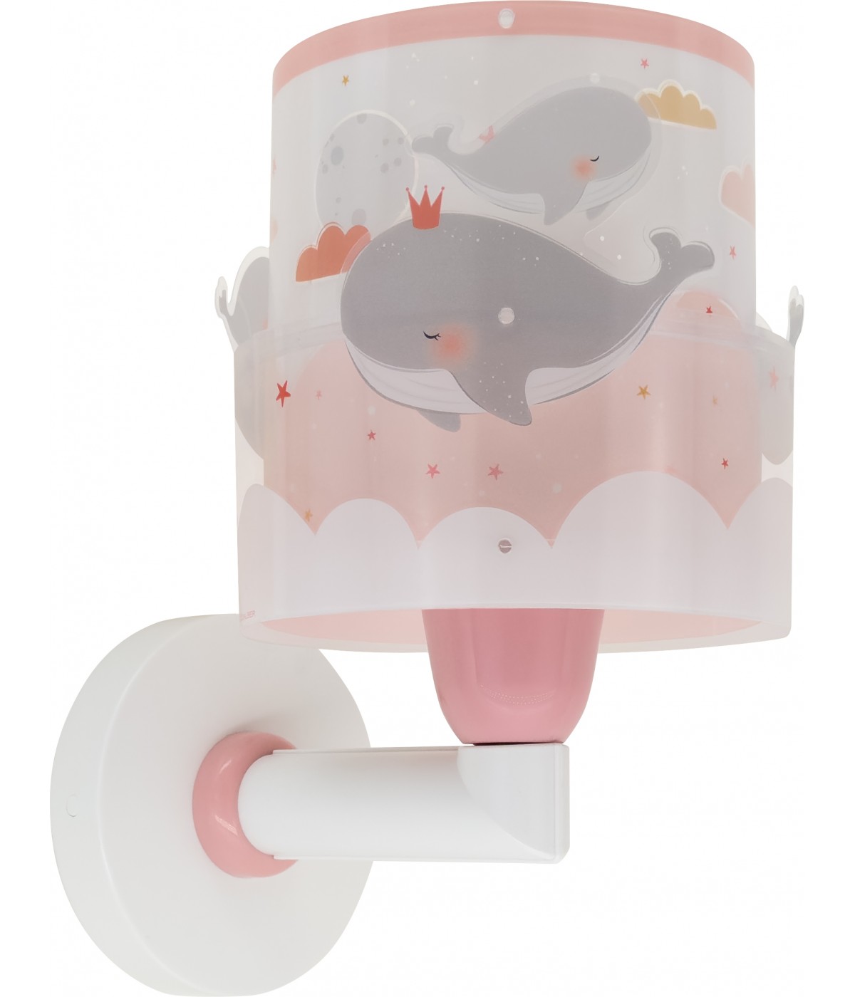 Dansi Aplique de pared infantil Whale Dreams Ballenas rosa ÚLTIMAS EDICIONES