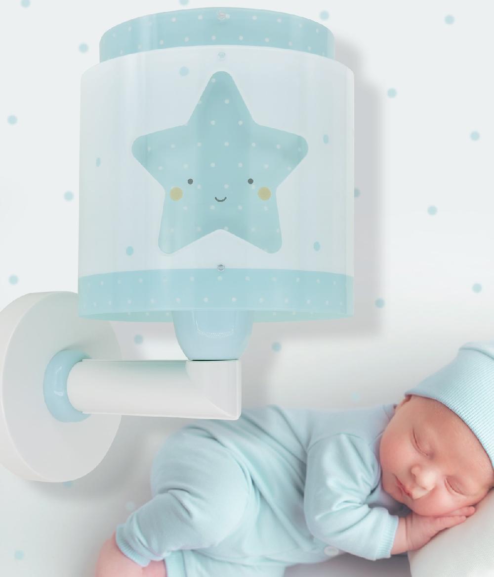 Dansi Aplique de pared infantil Baby Dreams Estrella azul Último día