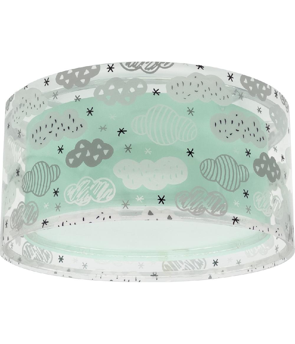 Dansi Plafón infantil Clouds Nube verde En oferta