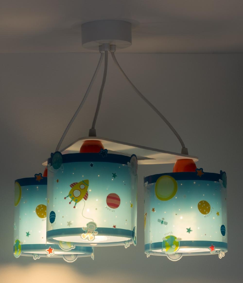 Dansi Lámpara de techo 3 luces infantil Planets Planetas sistema solar Venta caliente