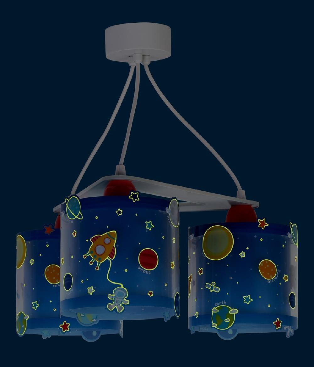 Dansi Lámpara de techo 3 luces infantil Planets Planetas sistema solar Venta caliente