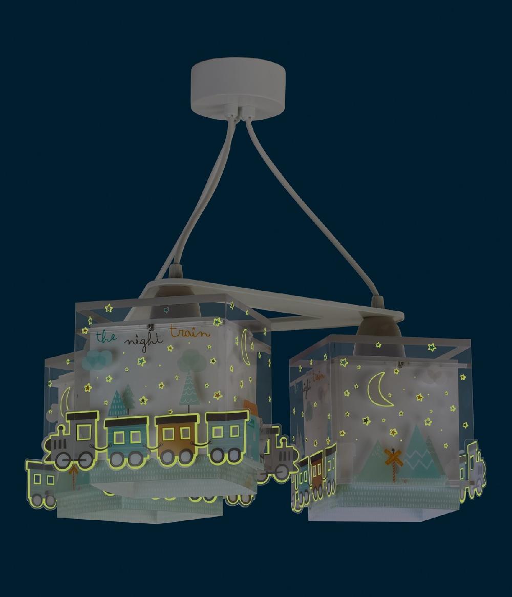 Dansi Lámpara de techo 3 luces infantil The Night Train Tren Gran oferta