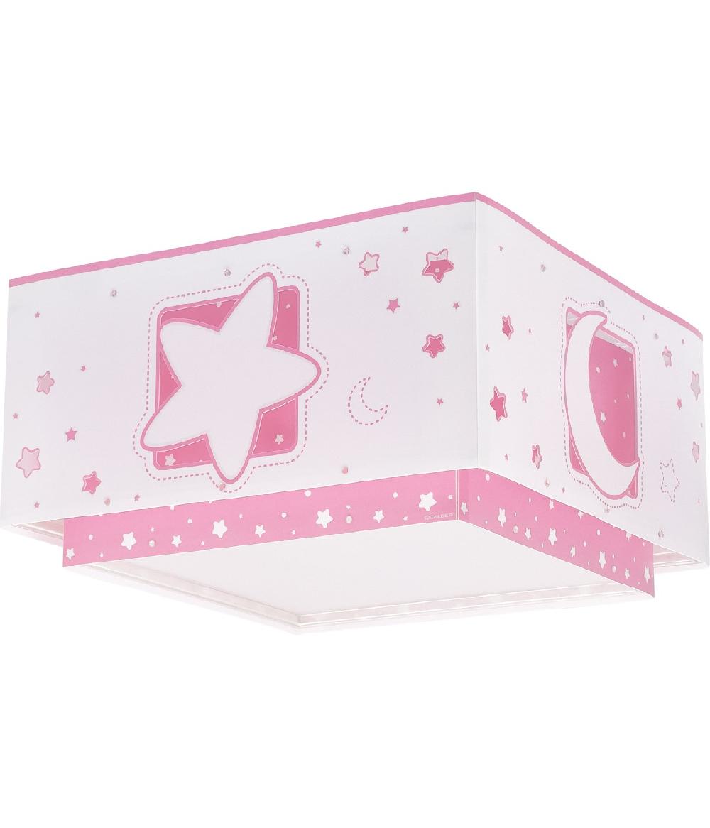 Dansi Plafón infantil Moonlight Luna y Estrellas rosa Liquidación