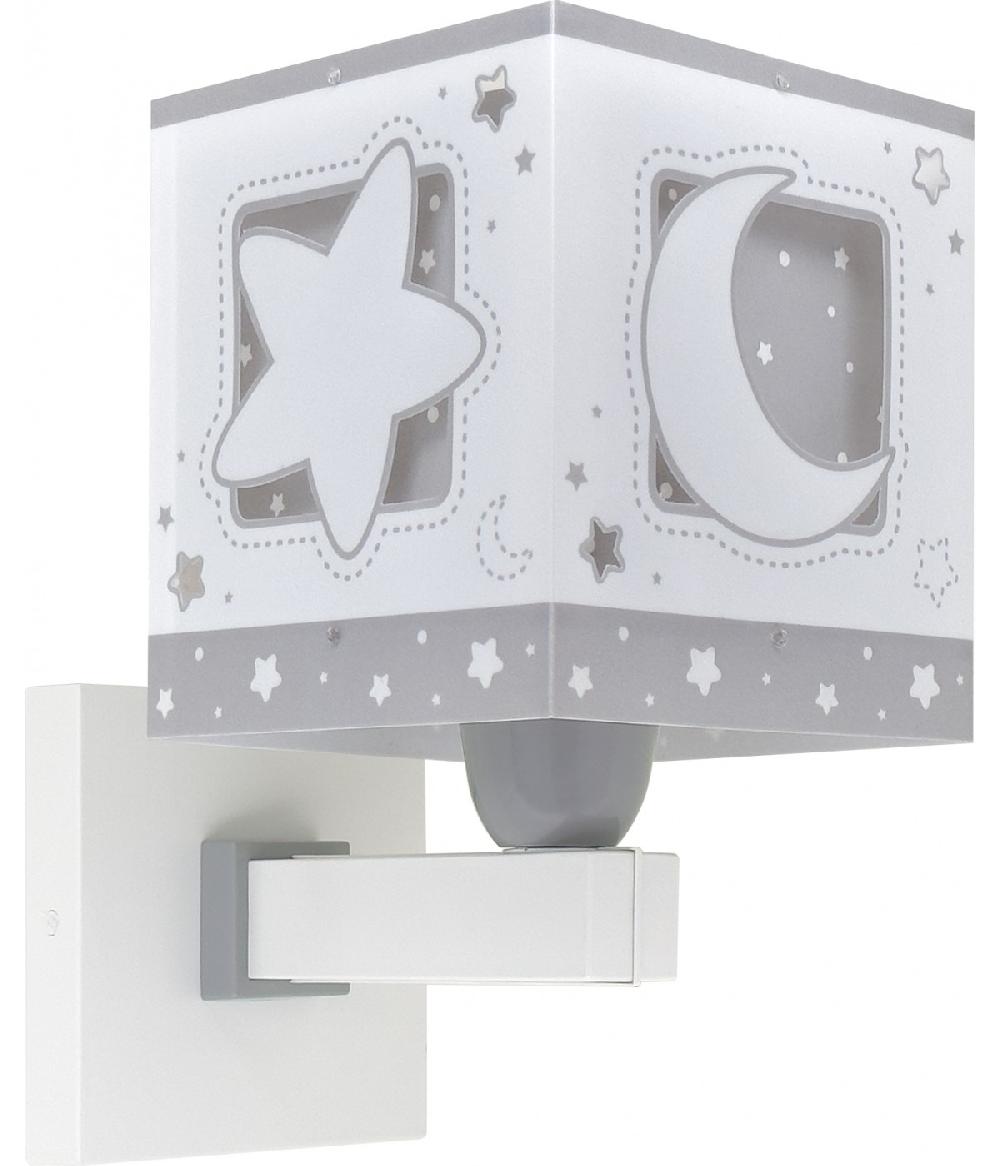 Dansi Aplique de pared infantil Moonlight Luna y Estrellas gris Últimos 3 días
