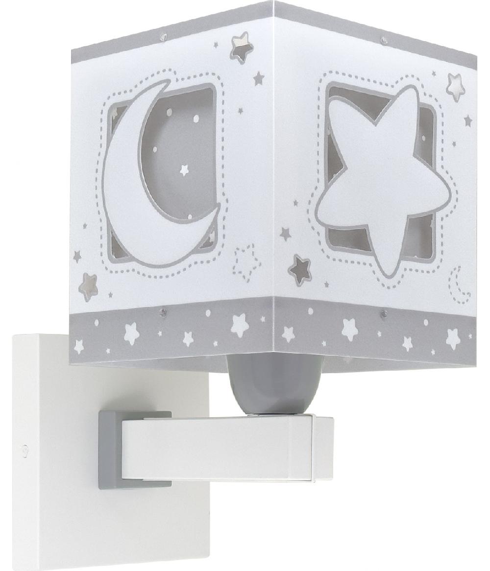 Dansi Aplique de pared infantil Moonlight Luna y Estrellas gris Últimos 3 días