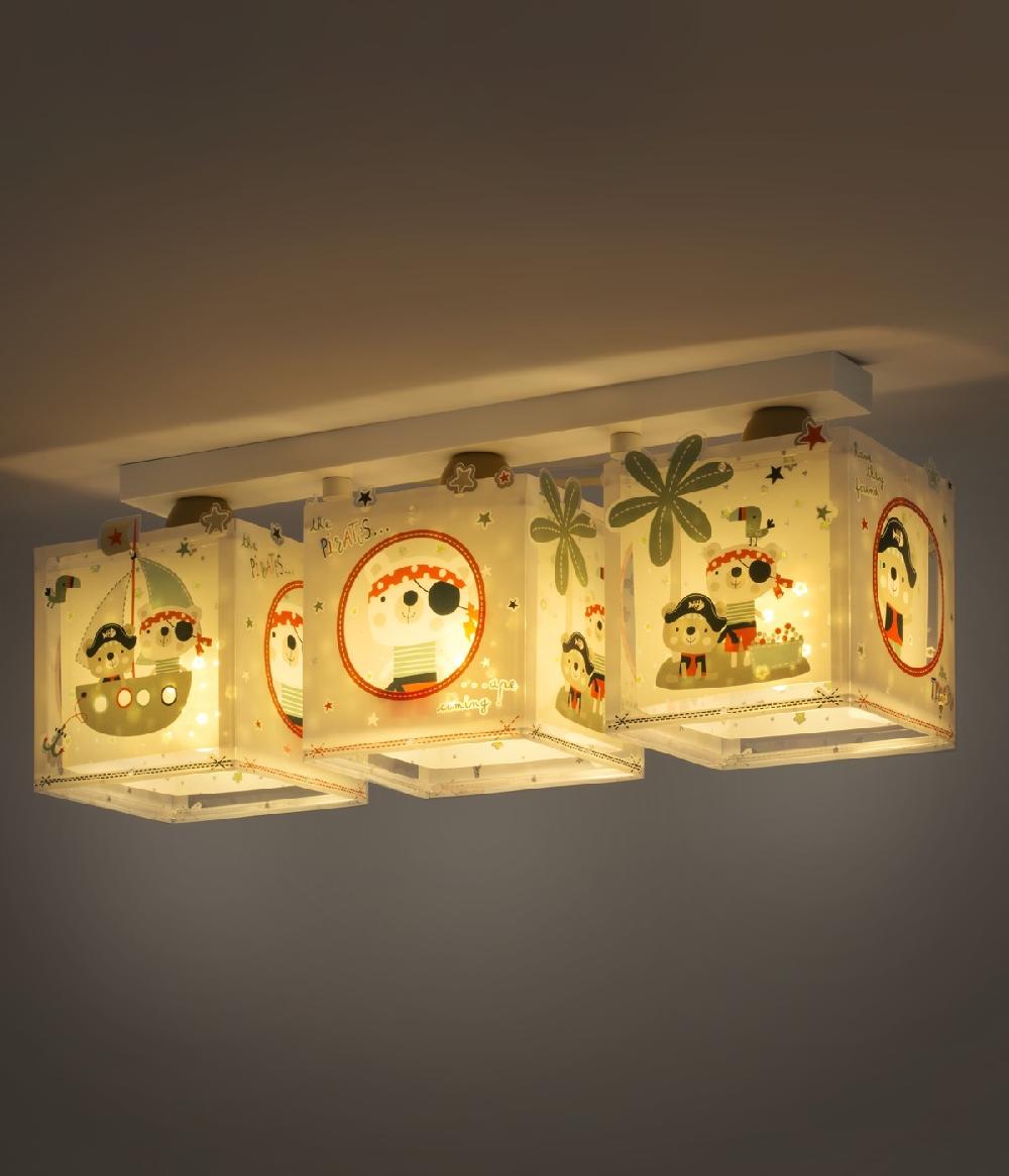 Dansi Plafón de techo 3 Luces infantil The Piratas COMPRAR AHORA