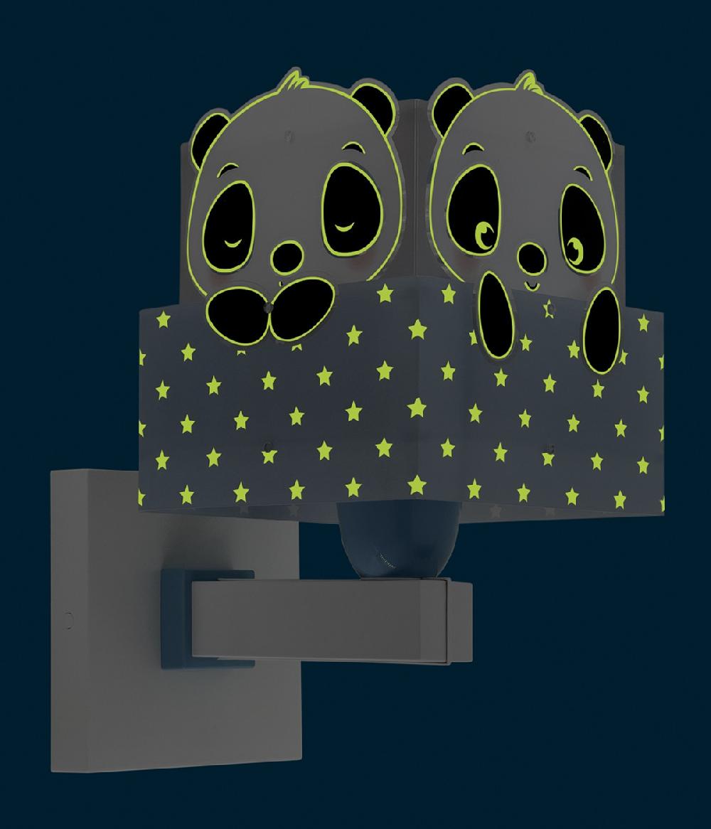 Dansi Aplique de pared infantil Panda azul Solo queda un día