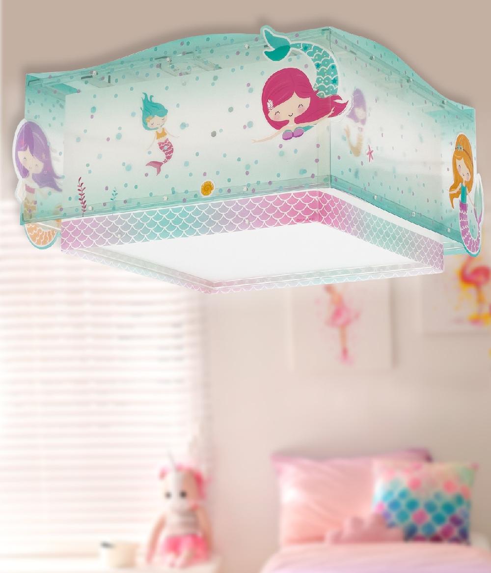 Dansi Plafón de techo infantil Mermaids Sirenas
