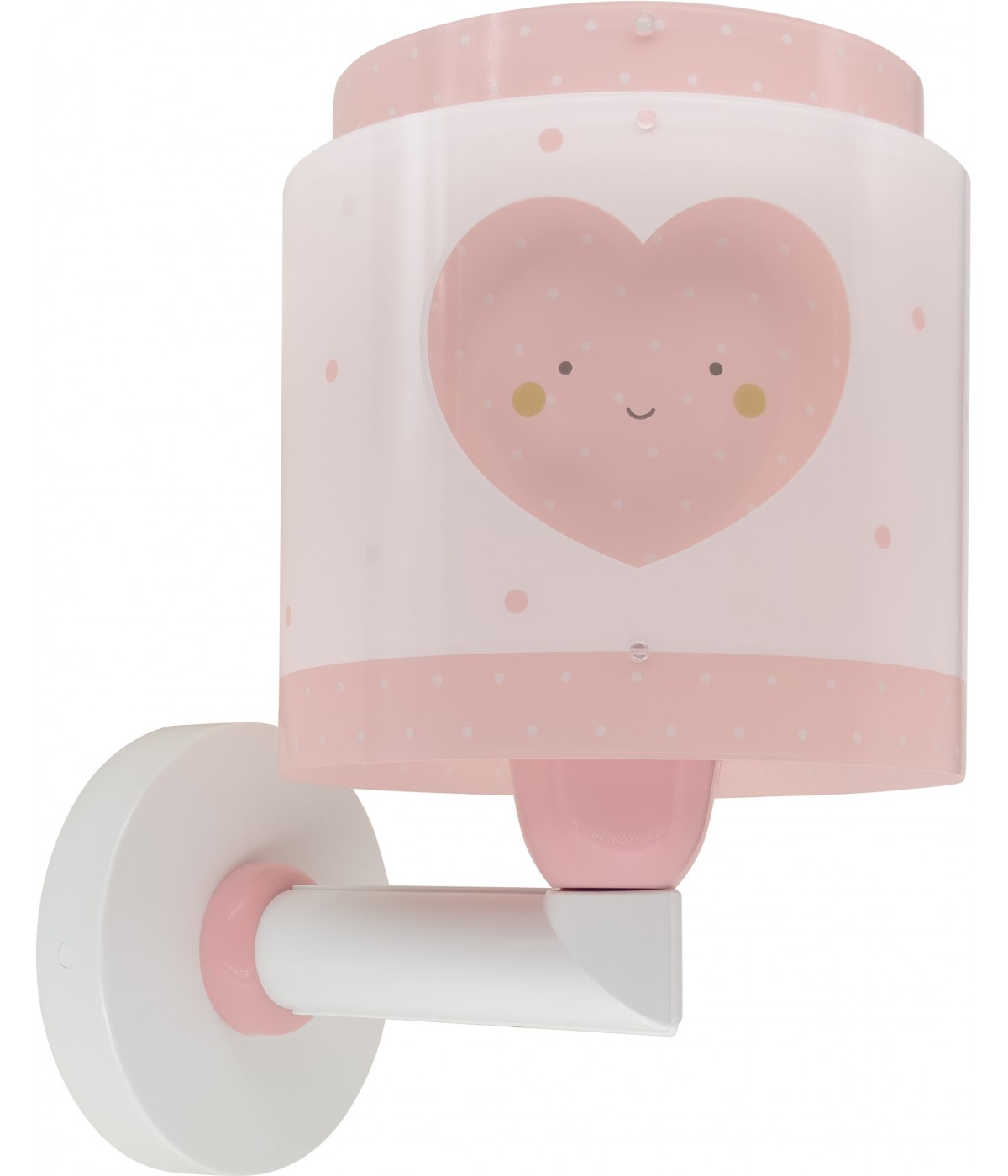 Dansi Aplique de pared infantil Baby Dreams Corazón rosa Ahorra y exporta