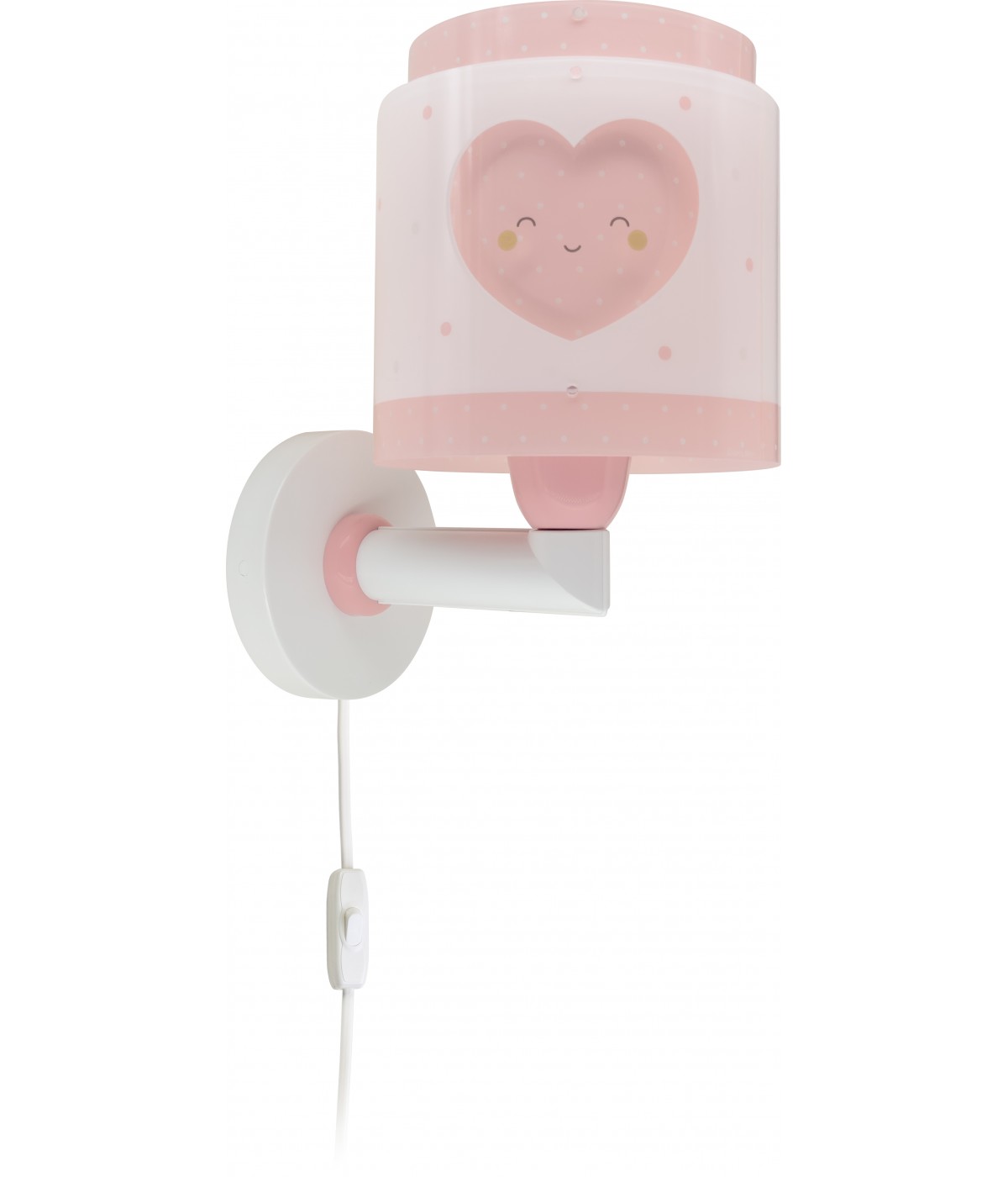 Dansi Aplique de pared infantil Baby Dreams Corazón rosa Ahorra y exporta