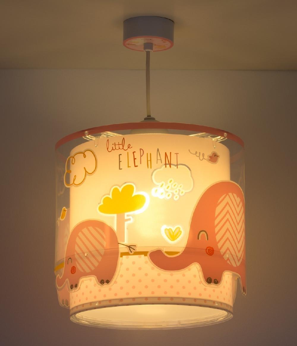 Dansi Lámpara de techo infantil Little Elephant Elefante rosa Oferta exclusiva