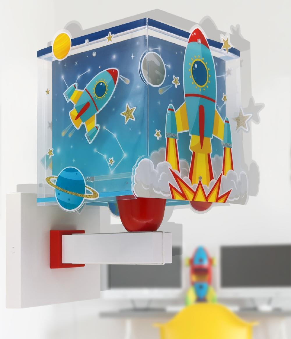 Dansi Aplique de pared infantil Cohete Rocket