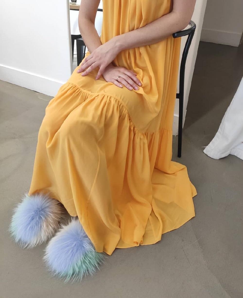 Del rio london Classic Finn raccoon flats ivory/sky/sage - suede slingback Los más vendidos