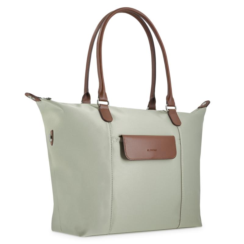 El potro Bolso cesta tote beige-El Potro Promoción por tiempo limitado
