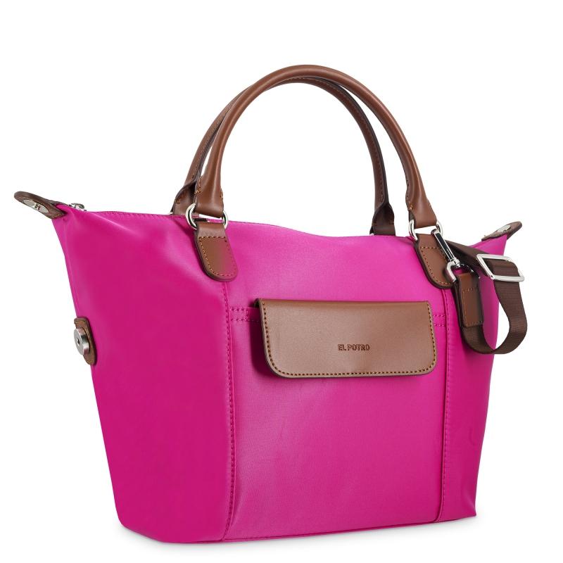 El potro Bolso cesta pequeño rosa-El Potro Superdescuento