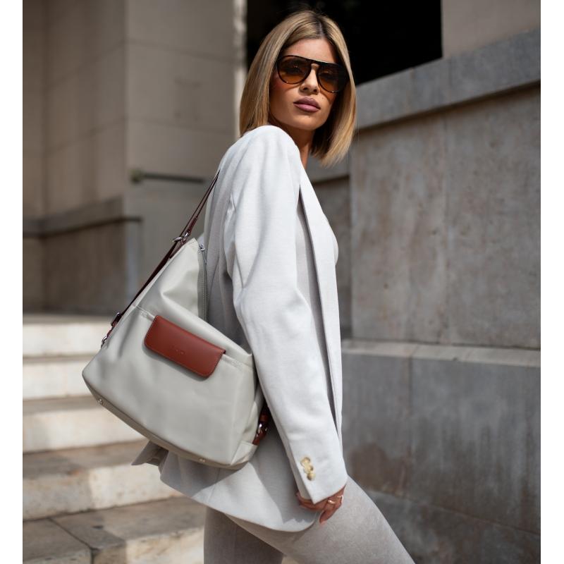 El potro Bolso convertible en mochila beige-El Potro Limitado a 3 días