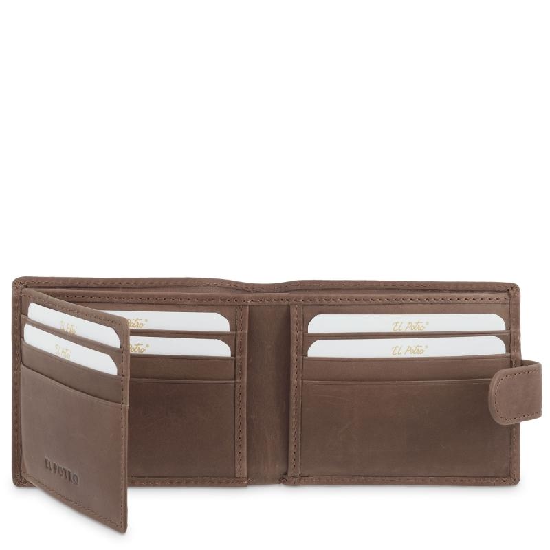 El potro Cartera monedero exterior de hombre en piel vacuno cuero Legitimo-E L P O T R O En oferta