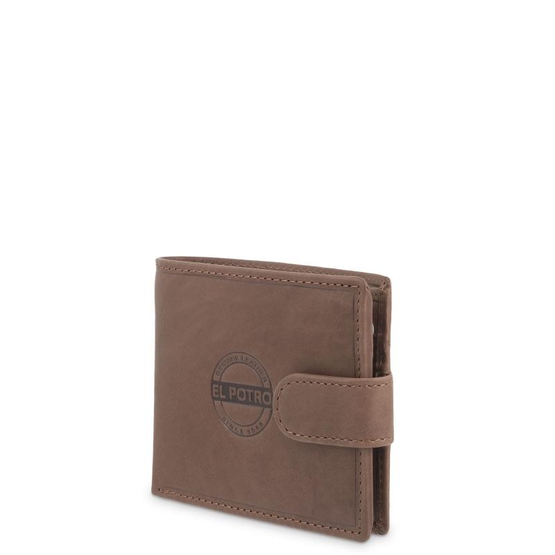 El potro Cartera monedero exterior de hombre en piel vacuno cuero Legitimo-E L P O T R O En oferta