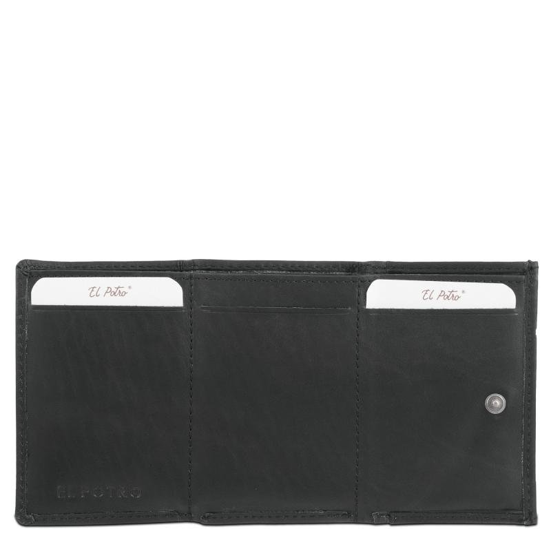 El potro Cartera con monedero interior de hombre en piel vacuno negro Legitimo-E L P O T R O Envío gratis