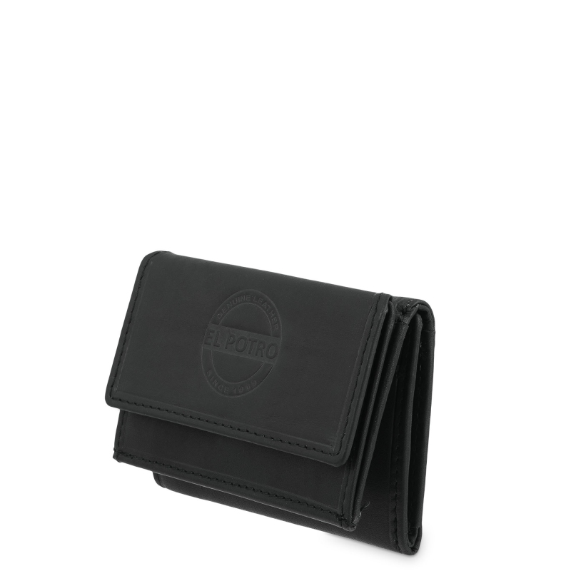 El potro Cartera con monedero interior de hombre en piel vacuno negro Legitimo-E L P O T R O Envío gratis