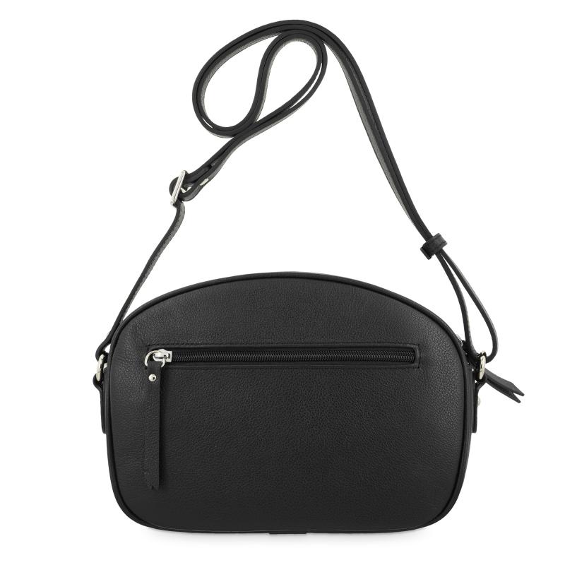 El potro Bolso bandolera pequeño 2 y guantera con cremalleras piel vacuno color negro-E L P O T R O Libre de impuestos