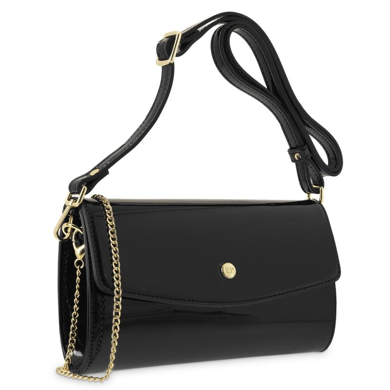 El potro Bolso de fiesta mujer en color negro - Charol Oferta exclusiva
