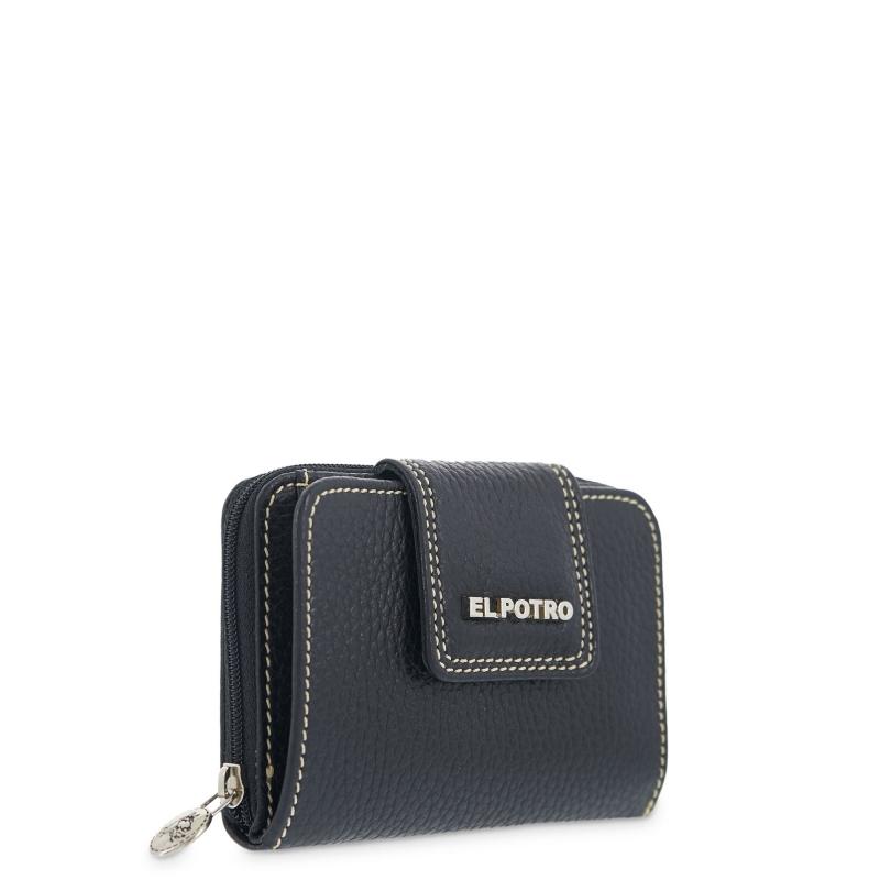 El potro Cartera mujer en piel vacuno color negro - Floater Descuento por venta flash