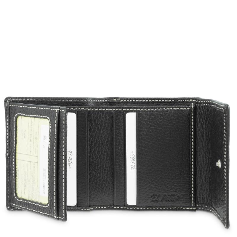 El potro Cartera solapa pequeño mujer en piel vacuno color negro- Floater Ofertas de temporada