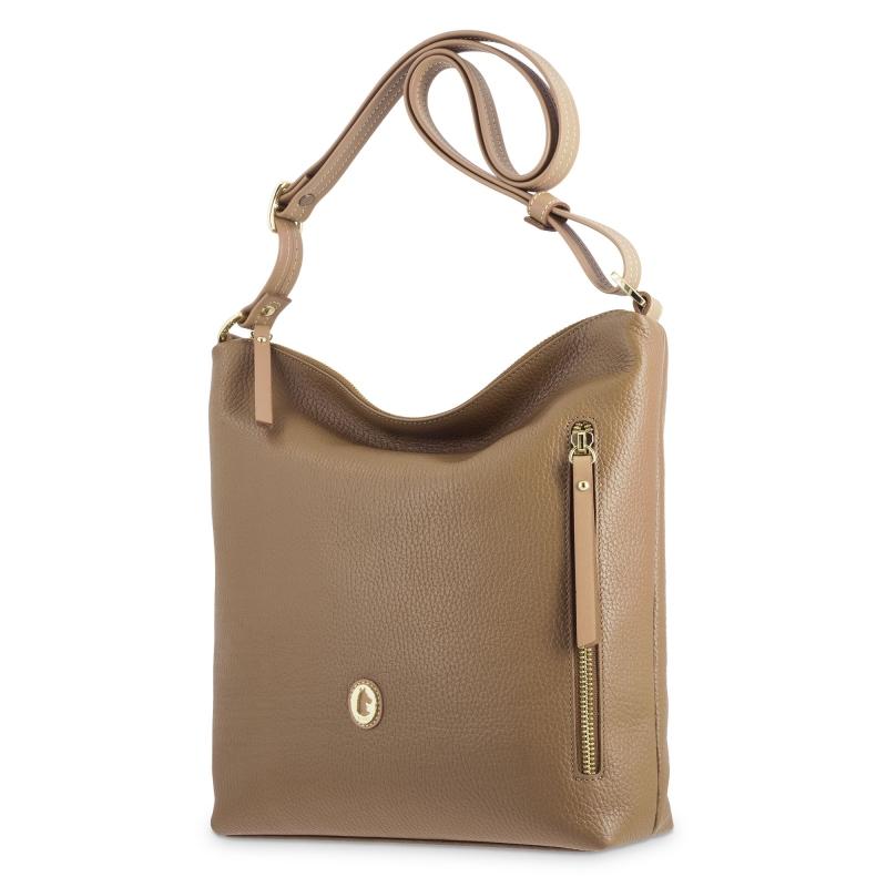 El potro Bolso Hobo de mujer en piel vacuno color cuero - Oasis Precio ultrabajo