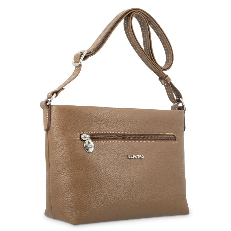 El potro Bolso bandolera de mujer en piel vacuno color cuero - Floater Devoluciones gratuitas