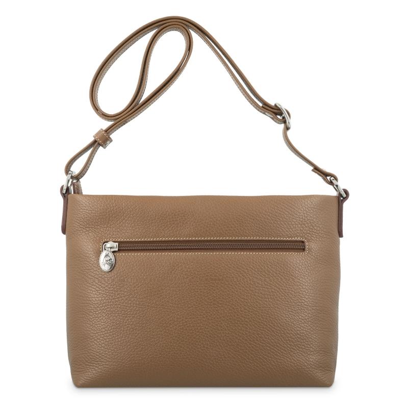 El potro Bolso bandolera de mujer en piel vacuno color cuero - Floater Devoluciones gratuitas