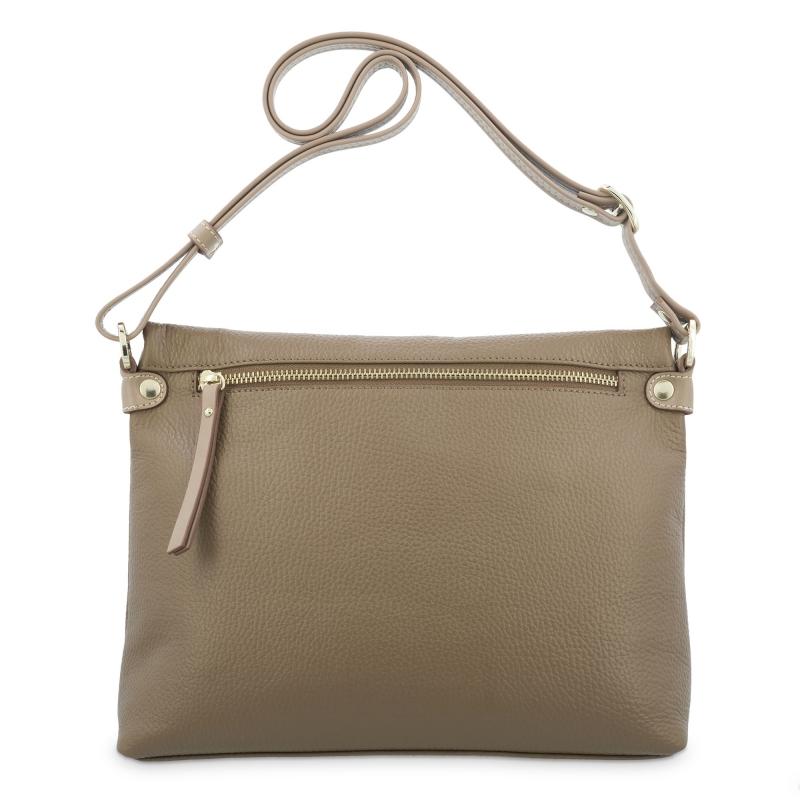 El potro Bolso bandolera de mujer en piel vacuno color cuero- Oasis 2025