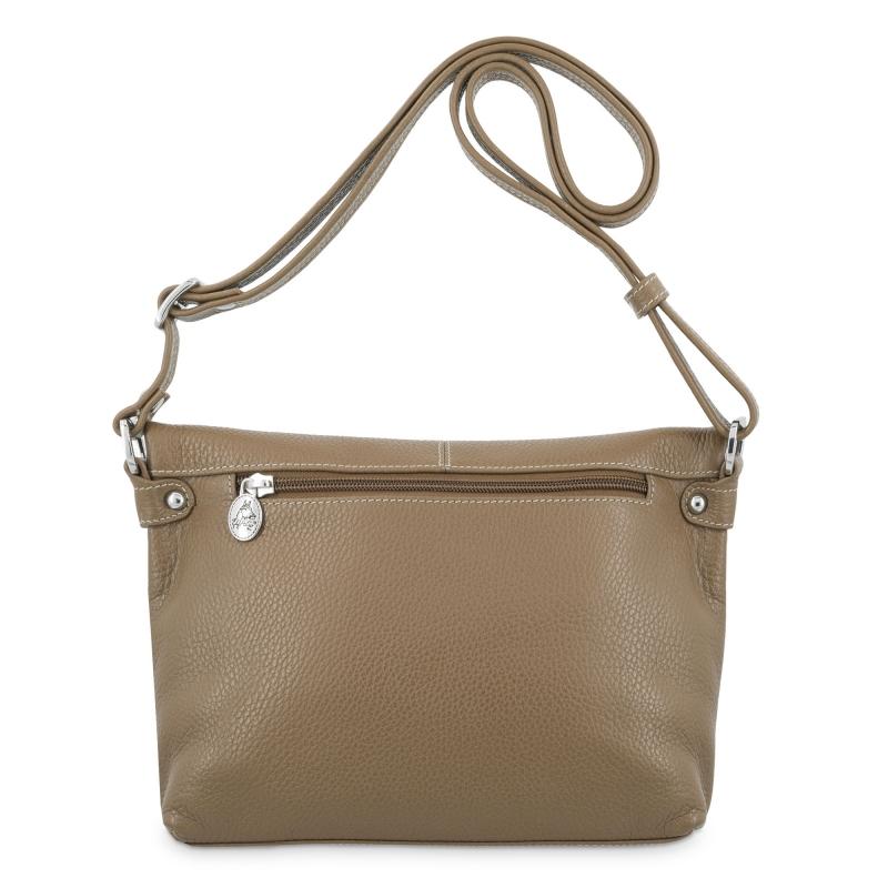 El potro Bolso solapa bandolera mediano en piel vacuno color cuero - Floater En línea