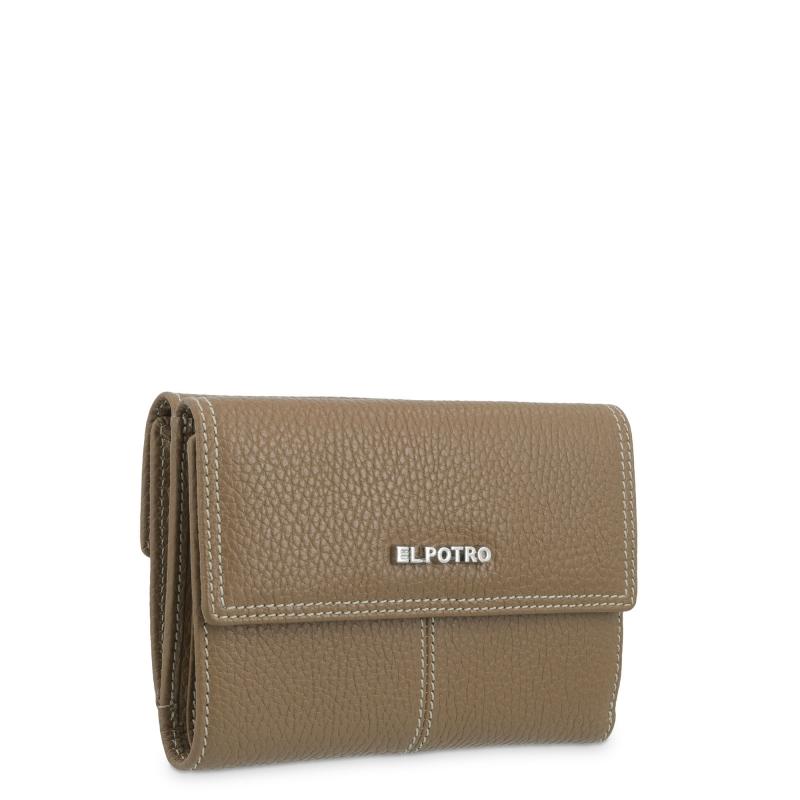 El potro Cartera solapa mujer en piel vacuno color cuero - Floater Outlet online